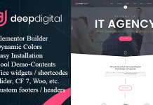 DeepDigital – Thème WordPress pour agence de design web DeepDigital Theme WordPress pour agence de design web