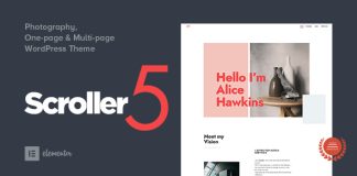Defiler Theme WordPress dune page multi pages pour la