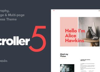 Defiler Theme WordPress dune page multi pages pour la