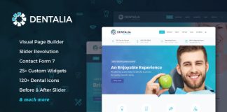 Dentalia Theme WordPress pour dentiste et professionnel de la