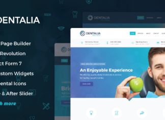 Dentalia Theme WordPress pour dentiste et professionnel de la