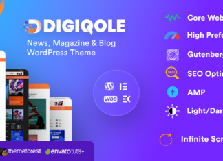 Digiqole Theme WordPress de magazine dactualites