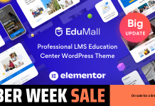 EduMall Theme WordPress professionnel pour centre educatif LMS