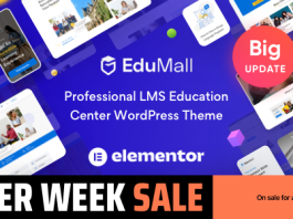 EduMall Theme WordPress professionnel pour centre educatif LMS