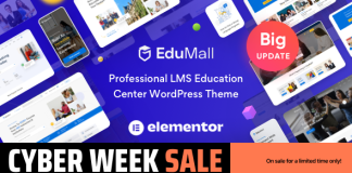 EduMall Theme WordPress professionnel pour centre educatif LMS