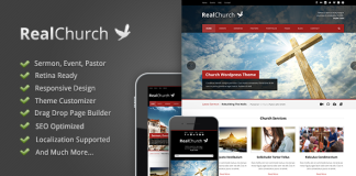 Eglise Reelle Theme Reactif et Pret pour Retine