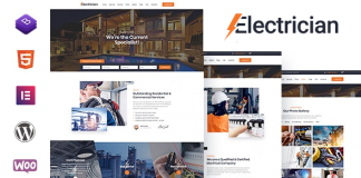 Electricien Theme WordPress pour les services delectricite