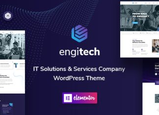 Engitech Theme WordPress pour solutions et services en TI