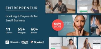 Entrepreneur Theme WordPress de reservation pour les petites entreprises