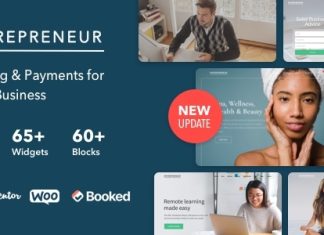Entrepreneur Theme WordPress de reservation pour les petites entreprises
