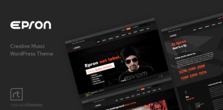 Epron Theme musical pour WordPress