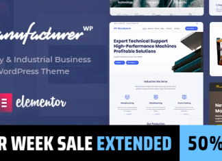 Fabricant Theme WordPress pour usine et industrie