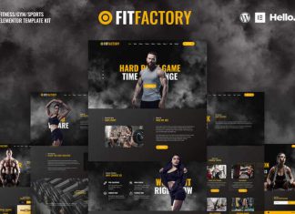 Fit Factory Modele de kit de modele Elementor pour
