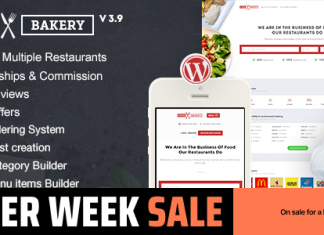 FoodBakery Theme WordPress annuaire de restaurant avec livraison