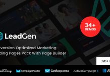 Generation de leads Pack de pages datterrissage marketing polyvalentes