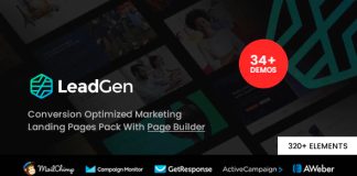 Generation de leads Pack de pages datterrissage marketing polyvalentes