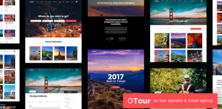 Grand Tour Agence de voyage WordPress