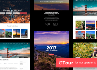 Grand Tour Agence de voyage WordPress