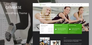 GymBase Theme WordPress pour la salle de sport et