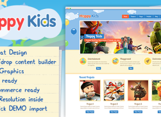 Happy Kids Theme WordPress pour enfants