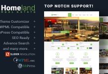 Homeland – Thème immobilier réactif pour WordPress Homeland Theme immobilier reactif pour WordPress