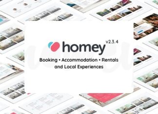 Homey Theme WordPress de reservation et de location