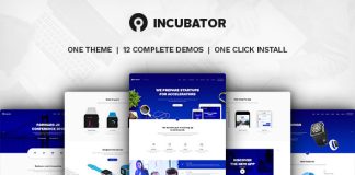Incubateur Theme WordPress pour les startups en affaires