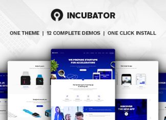 Incubateur Theme WordPress pour les startups en affaires