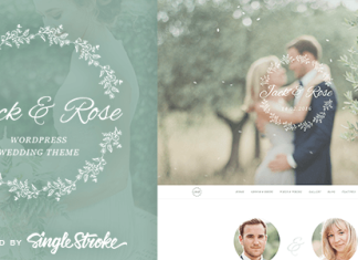 Jack et Rose Un theme de mariage WordPress fantaisiste
