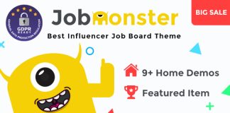 Jobmonster Theme WordPress de tableau demploi