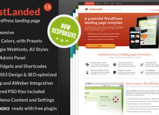 JustLanded Page datterrissage WordPress