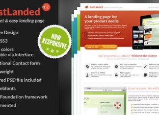 JustLanded Page de Destination