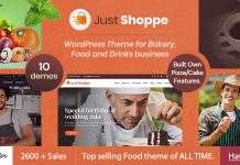 Justshoppe – Thème WordPress Elementor pour gâteaux, boulangerie et alimentation Justshoppe Theme WordPress Elementor pour gateaux boulangerie et alimentation