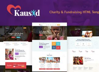 Kausid Modele HTML reactif pour la charite et la