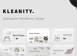 Kleanity Theme WordPress Minimaliste Portfolio Creatif