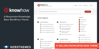 KnowHow Un theme WordPress pour base de connaissances