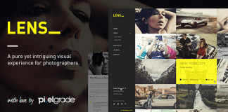 LENS Un theme WordPress de photographie agreable