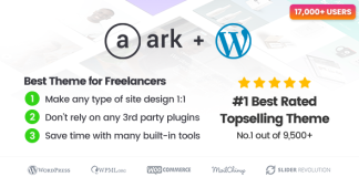 La Arche Theme WordPress concu pour les freelancers