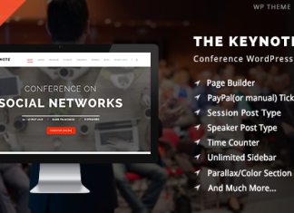 La Conference Theme WordPress pour ConferencesEvenements