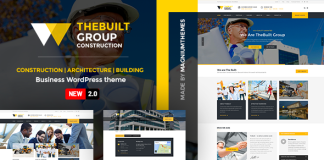 Le theme WordPress de construction et darchitecture TheBuilt