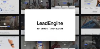 LeadEngine Theme WordPress polyvalent avec constructeur de page
