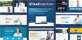 Leandinjection Theme de page de destination