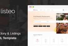 Listeo – Modèle HTML de répertoire et d’annonces Listeo Modele HTML de repertoire et dannonces