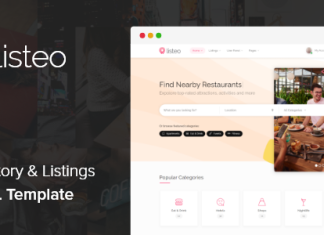 Listeo Modele HTML de repertoire et dannonces