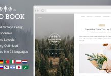 Livre sauvage theme de blog WordPress vintage et elegant