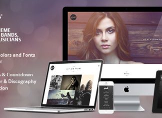 Lush Theme WordPress pour groupe de musique et musicien