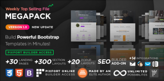 MEGAPACK Pack de pages datterrissage HTML marketing Acces