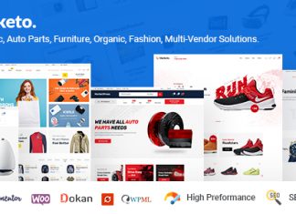 Marketo Theme Woocommerce WordPress pour eCommerce Marketplace Multivendeur