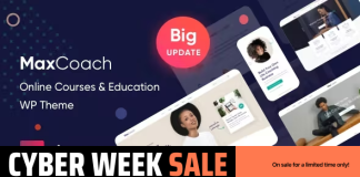 MaxCoach Theme WordPress pour cours en ligne coaching personnel