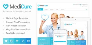 MediCure Theme Wordpress de sante et de medecine